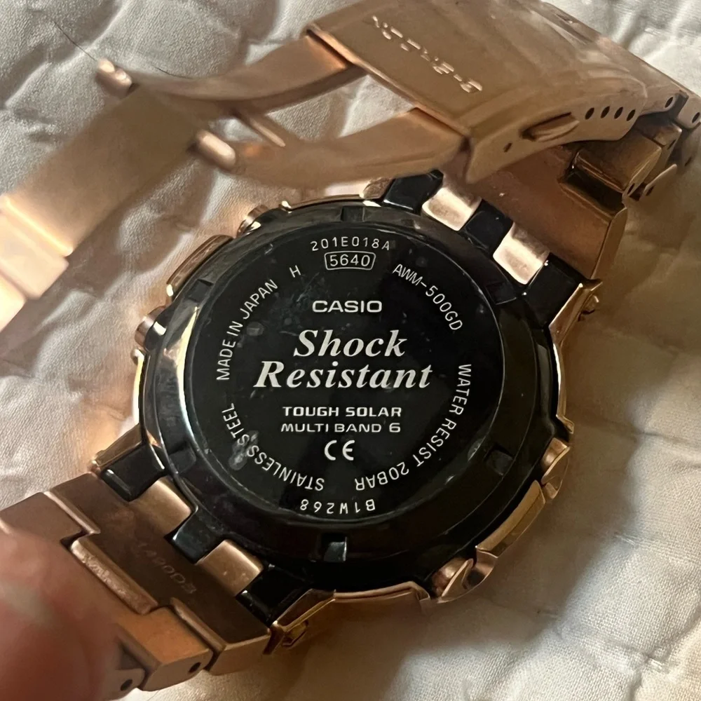 Casio Rose Gold Tone Analog-Digital G-Shock Metal Watch - Picture 3 of 4